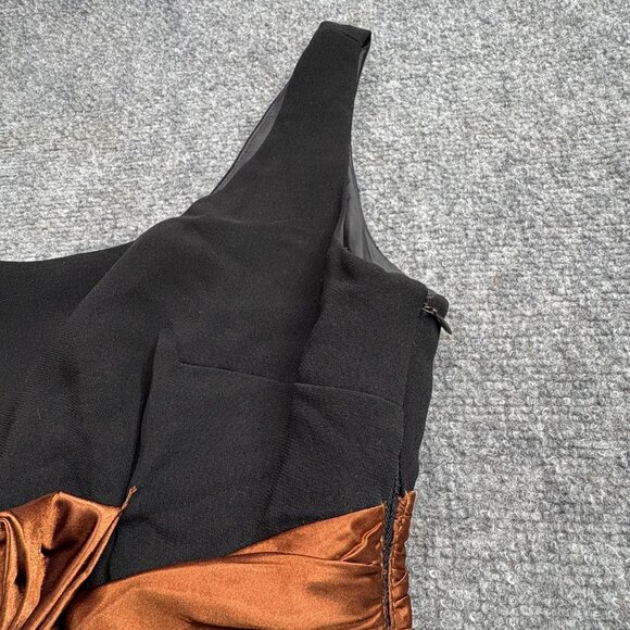 Jessica Howard Dress‎ 12 Black Copper Waist Tie New Years Eve Event Party Prom - Picture 13 of 14